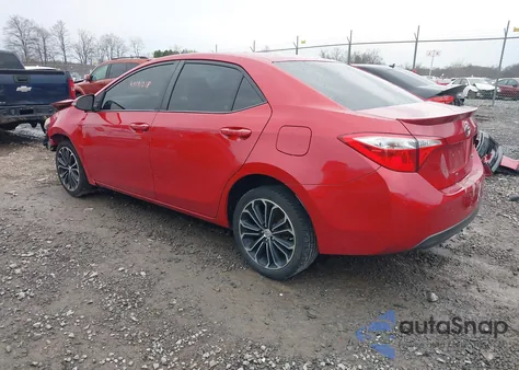 2014 Toyota Corolla S Plus z USA, uszkodzony, nr VIN 2T1BURHE7EC119680